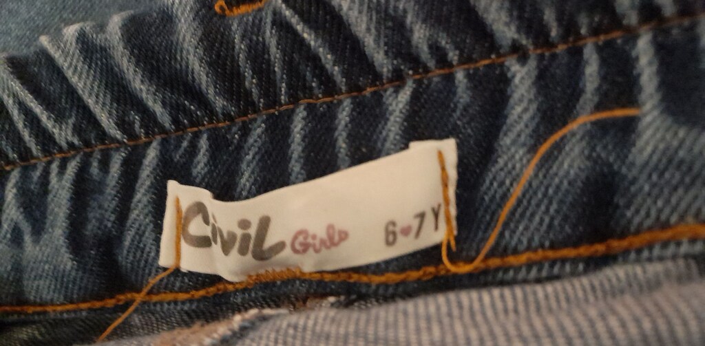 Civil 6 - 7 yaş kız çocuk çok temiz kot pantolon — görsel 3/4