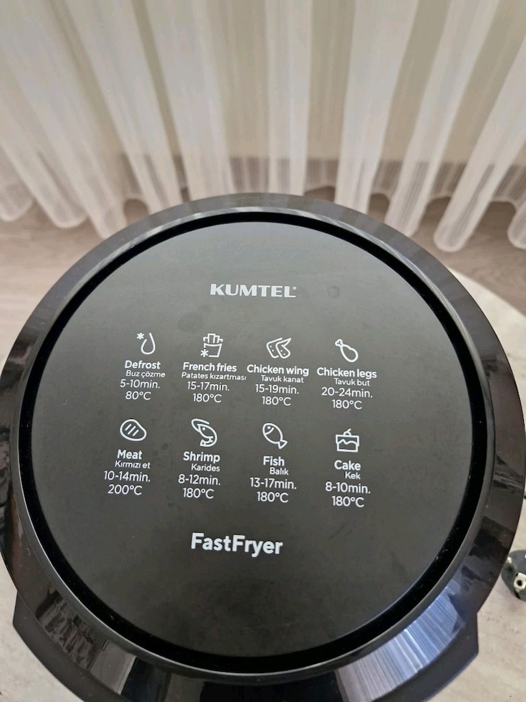 Fritöz, Airfryer Kumtel - 4