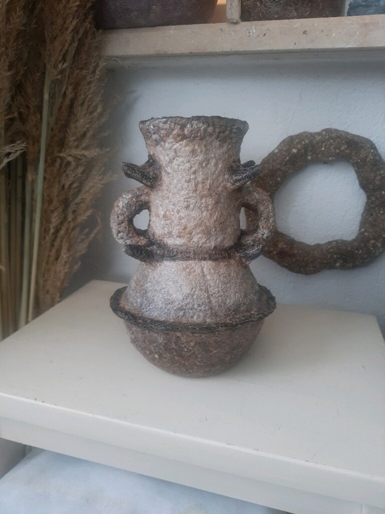Wabi Sabi El Yapımı Antik Vazo - 3