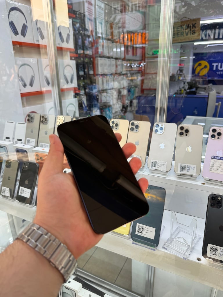 -UHUT ELEKTRONİK-İPHONE 12 PRO MAX 128GB PİL%100 MAVİ TR! - 2
