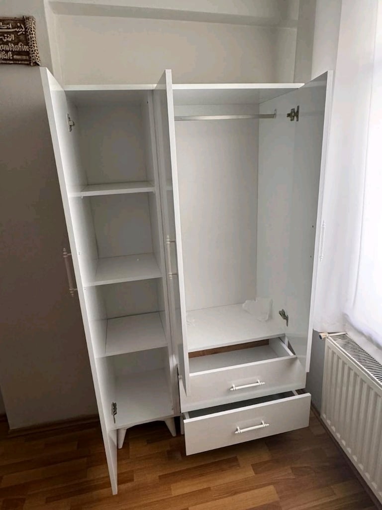 **DAHA UCUZU YOK** ÜCRETSİZ KURULUM KAPIDA ÖDEME GARDROP ELBİSE DOLABI - 2
