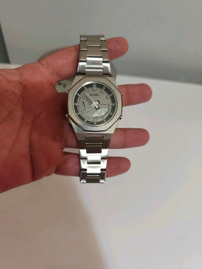 SKMEI Çelik Kasa/Kordon Analog/Dijital Erkek Saat - 12