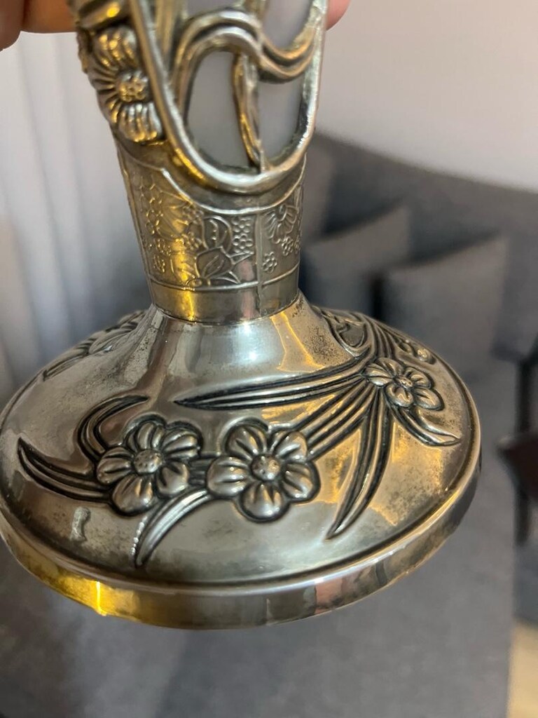 Alman gümüşü vazo - 5