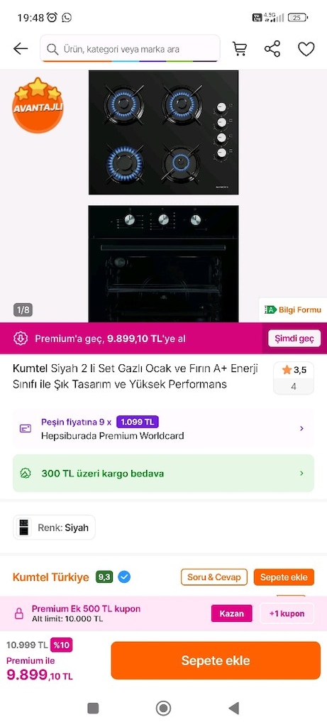 kumtel 3 lü set ankastre - 2