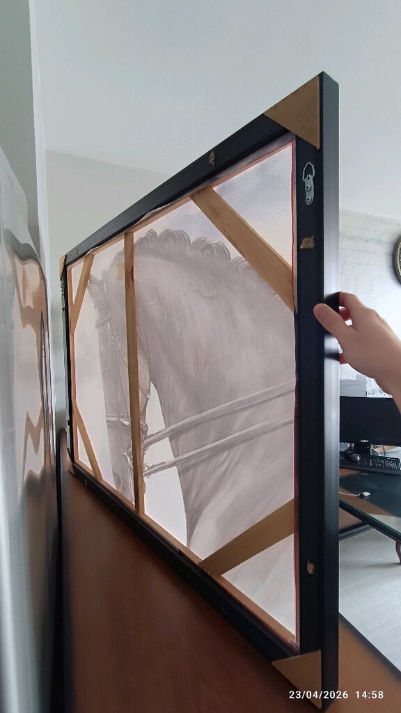 Dekoratif At Tablosu 102.5 x 77.5cm - 5