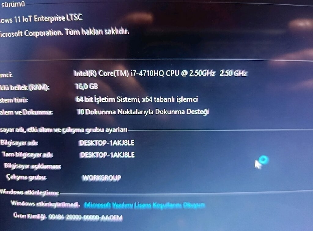 İ7 16GB RAM 17 İNÇ DOKUNMATİK EKRAN 1080P SSD UYGUNA KAÇIRMA - 3