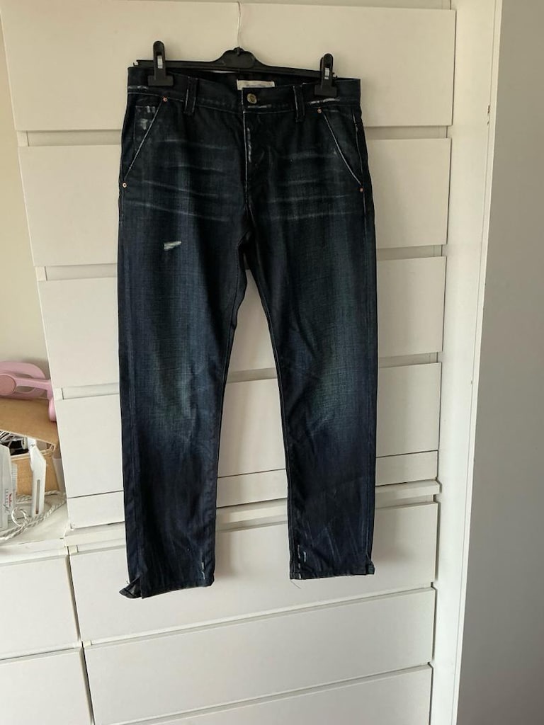 Mavi boy98/bel82Siyah Denim Pantolon - 7
