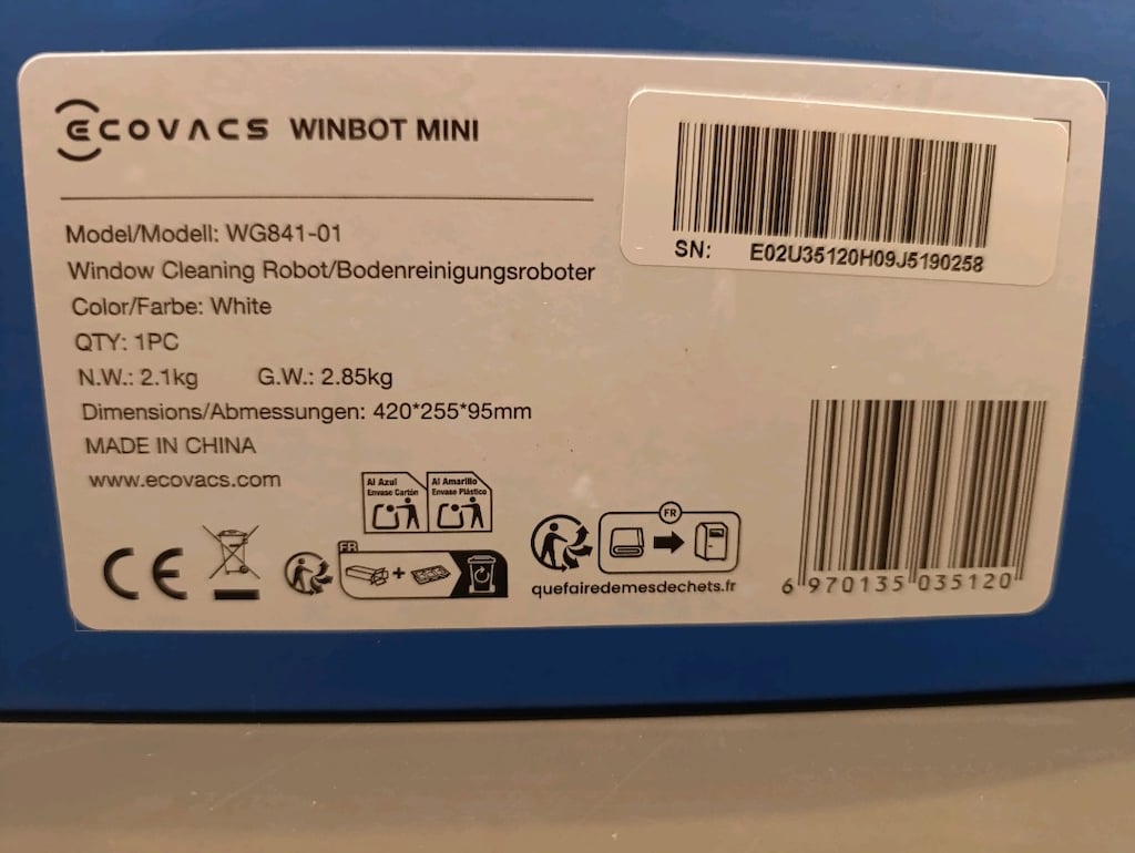 Ecovacs Winbot Mini Cam Silme Robotu - 6