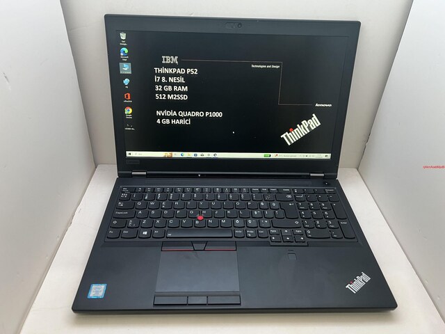 LENOVO THİNKPAD İ7 8. NESİL 32 GB RAM 512 M2SSD QUADRO P1000