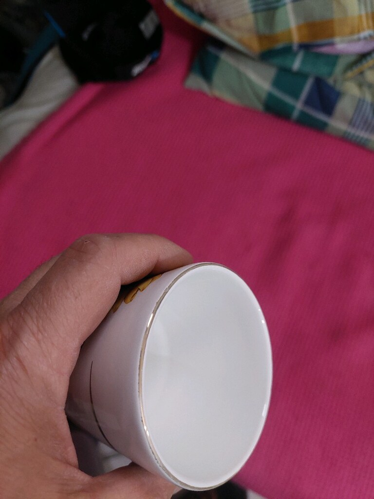 Vintage Ülkü seramik fincan bardak. Herhangi bir deformesi yoktur. - 7