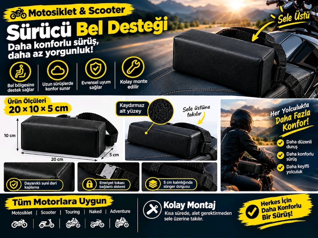 Motosiklet & Scooter Bel Desteği