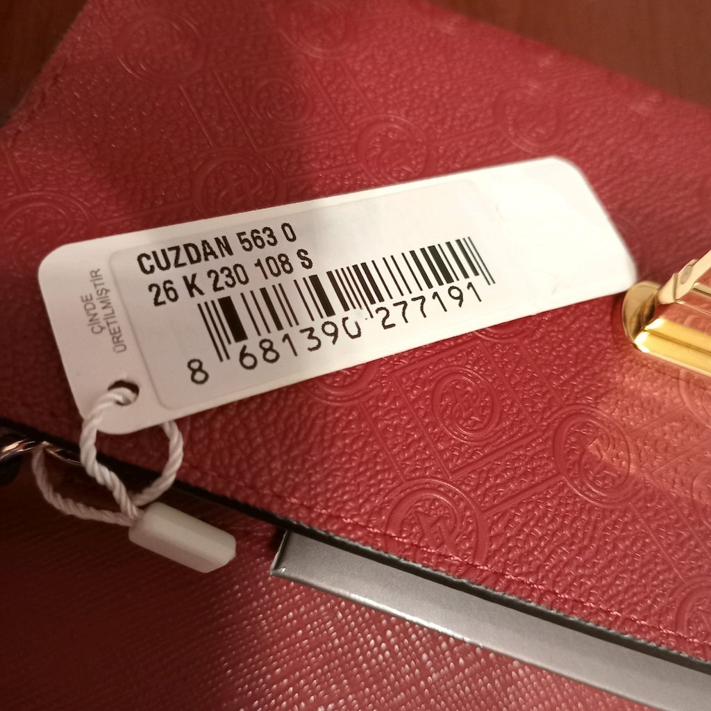 Orjinal VAKKO BORDO CÜZDAN, sıfır hiç kullanılmamış, bordo - 9