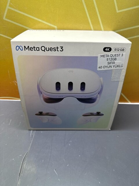 META QUEST 3 512 GB SIFIR ÜRÜN KIRIK 40 OYUN YÜKLÜ