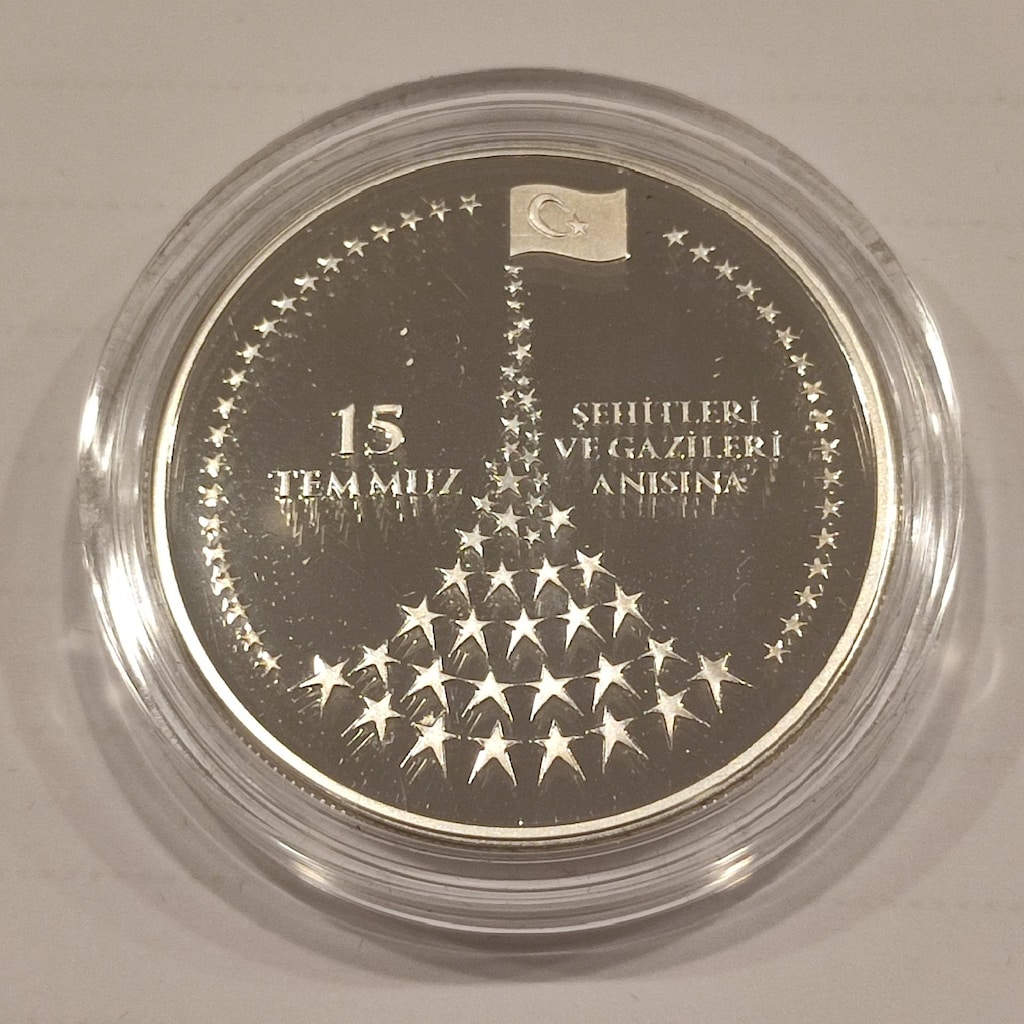 Atatürk'ün Samsuna çıkışının 100. yılı anısına gümüş hatıra para - 3