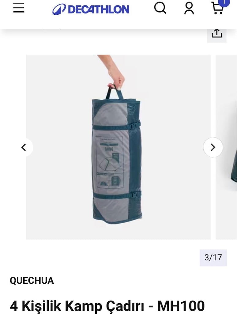 DECATHLON 4 KİŞİLİK KAMP ÇADIRI - 6