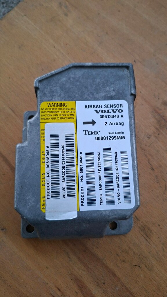 VOLVO S40 V40 Airbeg Hava Yastığı Kontrol Beyni 1997-2004 yılları aras - 7