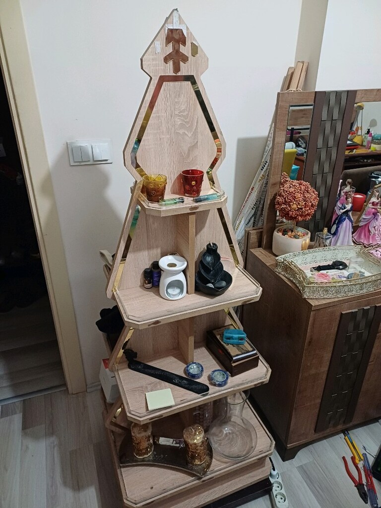 çam ağacı ozel yapim raf - 4
