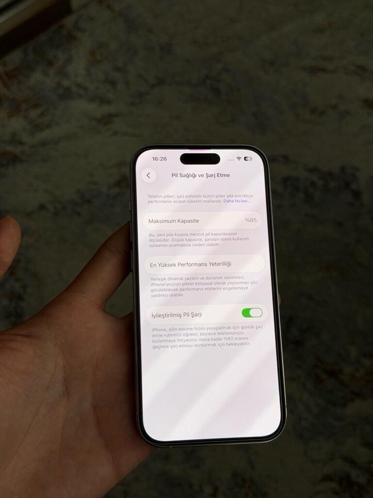 iPhone 14 PRO 128GB YD Beyaz 14AYKULLANIMAAÇIK - 5