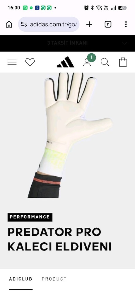 Adidas Prodetör Pro Kaleci Eldiveni - 8