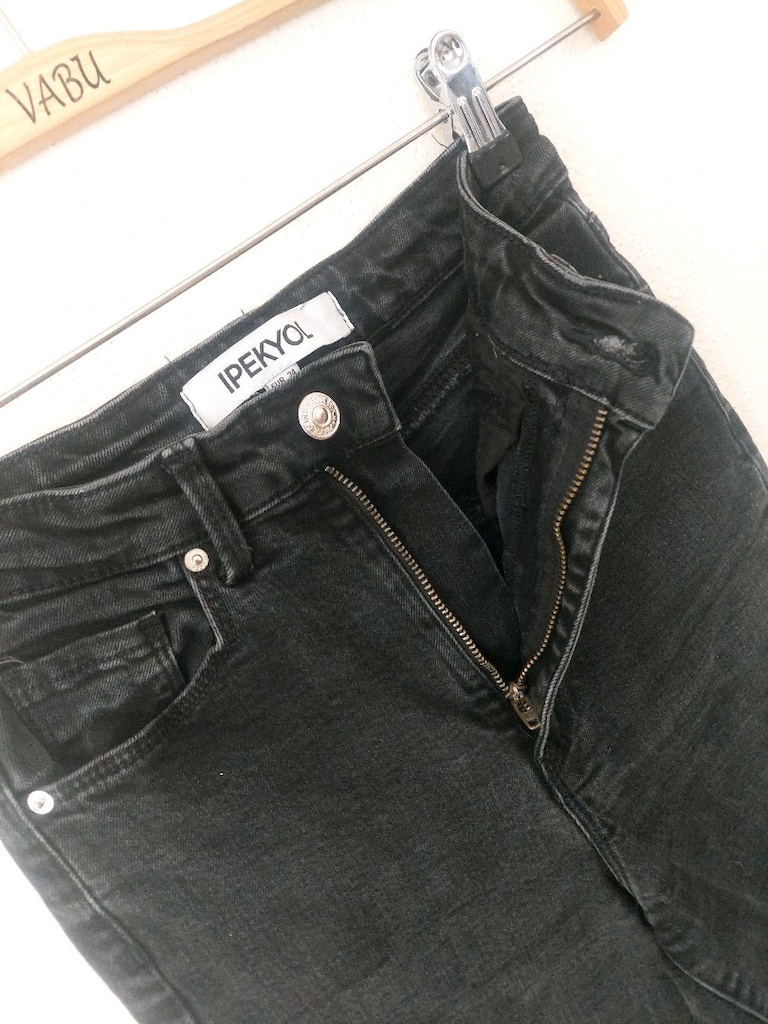 İPEKYOL Flare paça siyah Jean pantolon - 5