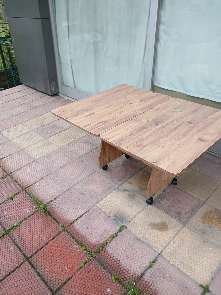 TEKERLEKLİ AKILI SEHPA KAPALI 90 X 60 ACIK HALİ 90 X 120 - 3