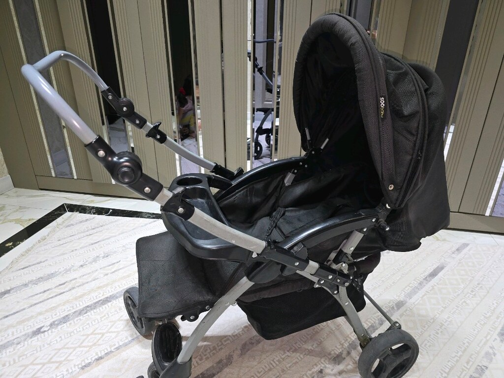 Çok Fonksiyonlu, Geniş Alt Sepetli Bebek Arabası - Sorunsuz - 2