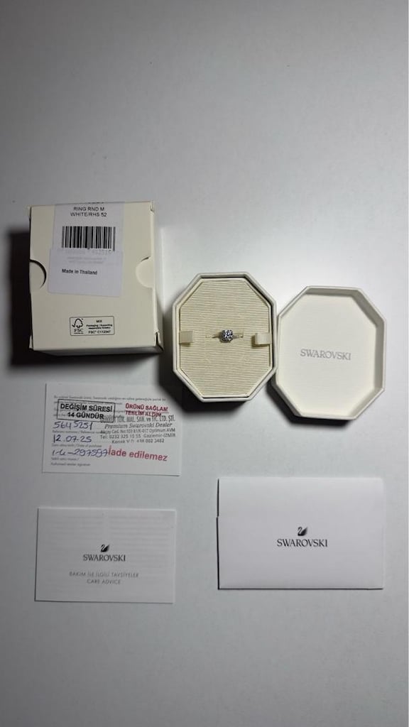 Swarovski tek taş yüzük — görsel 2/5