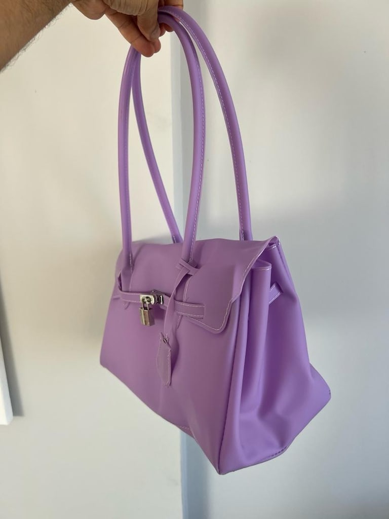 mor jelly firkin birkin El Çantası - 5