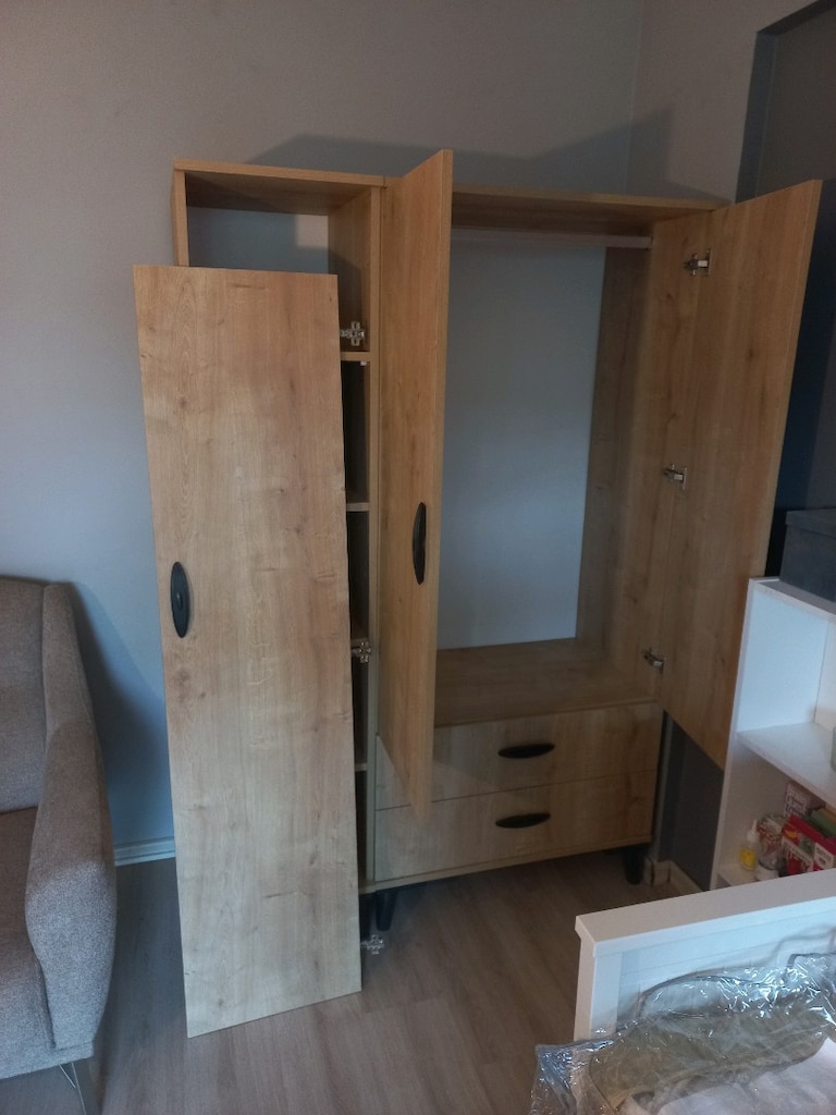elbise dolabı 3 kapaklı gardırop - 5