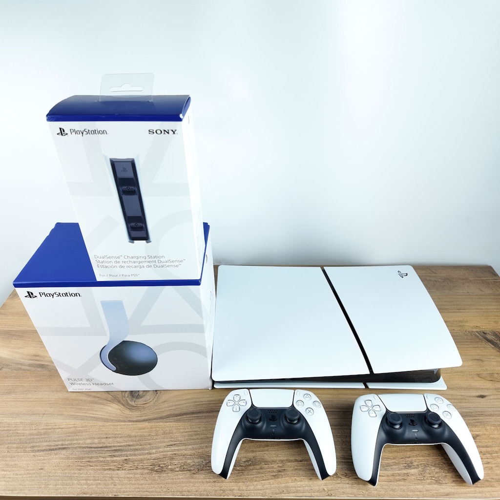 PLAYSTATION 5 SLIM DİJİTAL ÇİFT KOL + ŞARJ İSTASYONU + KULAKLIK - 5