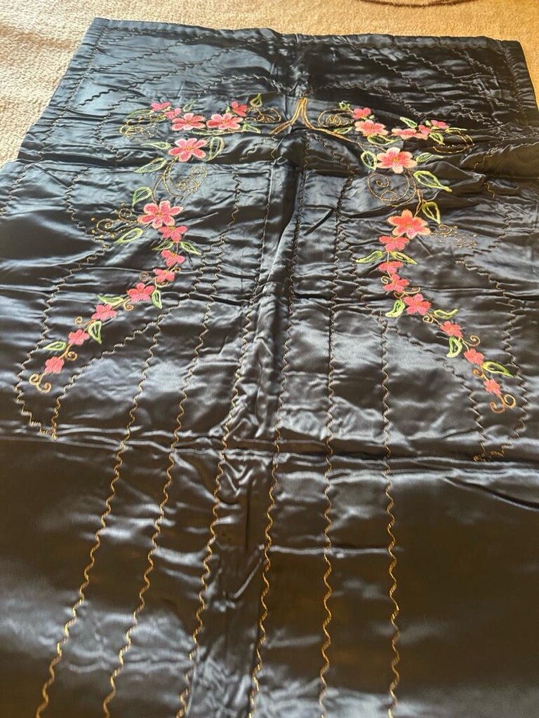 Seccade 1.25cm 80 cm saten Çin iğnesi siyah hiç kullanılmamış - 10