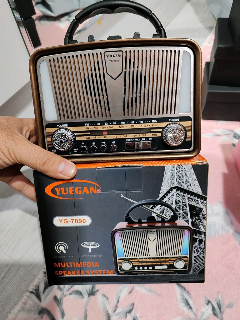 yuegan Bluetooth Nostaji Görünümlü Fener + Radyo - 6