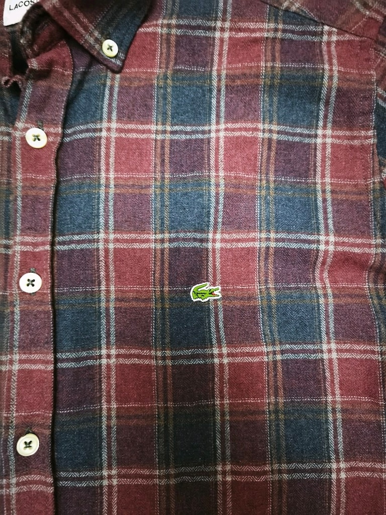 Lacoste Kareli Gömlek 39/M slim fit kışlık gömlek - 2