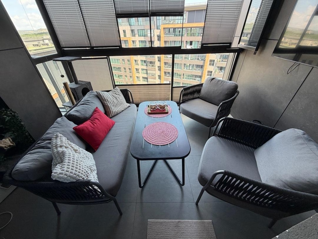 Modern Halat Örgülü Balkon/Bahçe Takımı
