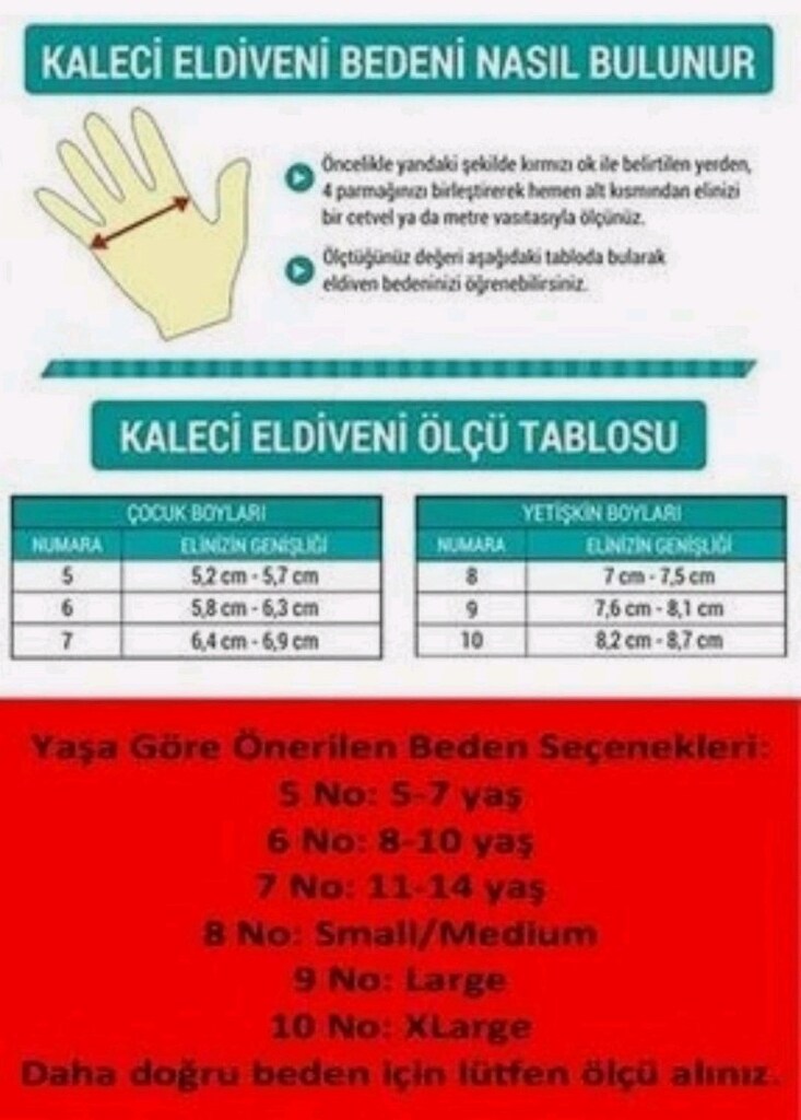 Katze Kaleci Eldiveni Kırmızı No:7 - 7