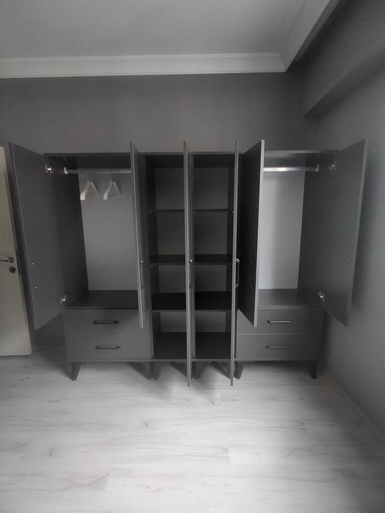 6 kapılı kaliteli gardrop elbise dolabı - 4
