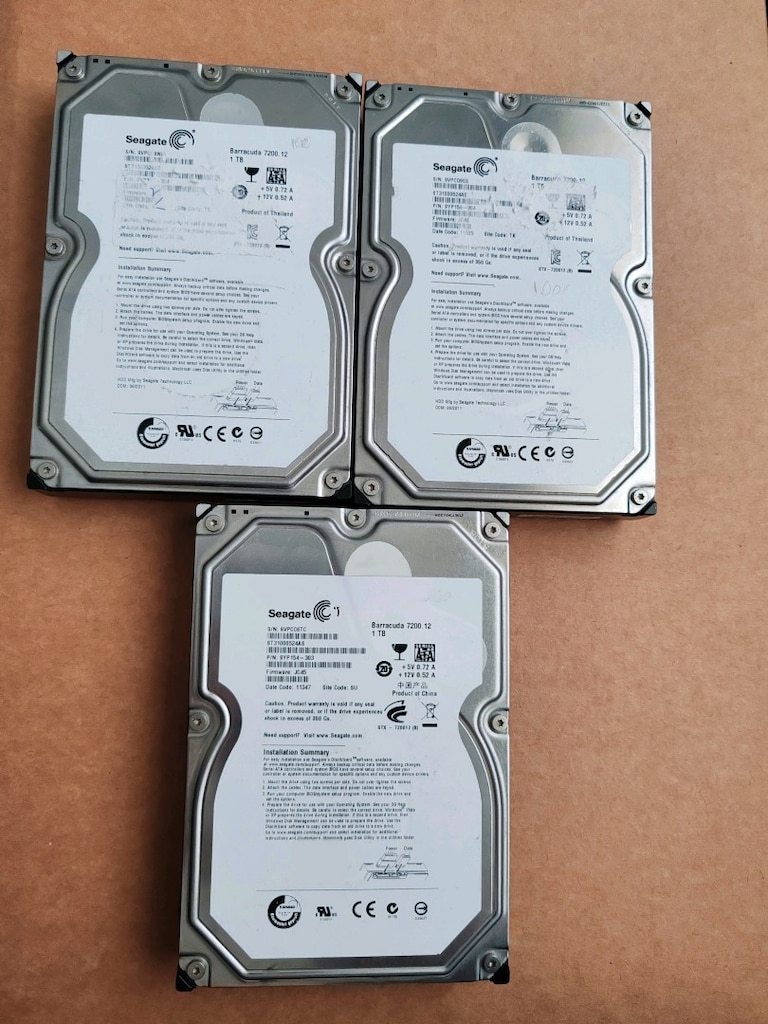 4TB / 3TB / 1TB / 750Gb / 500Gb / 320Gb Harddisk Hdd - 3