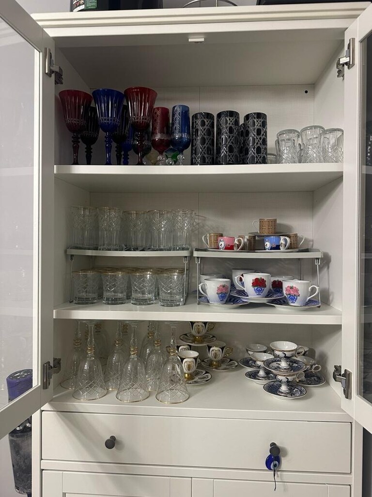 ikea kitaplık, dolap, kahve köşesi dolabı - 7