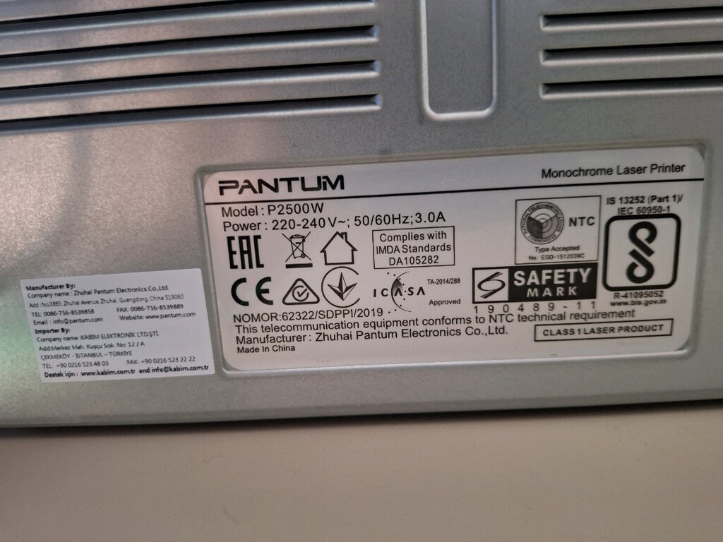 pantum p2500w monochrome laser printer - 3