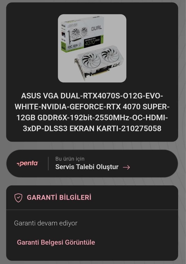 RTX 4070 OC 12GB | Garantisi var & Sıfır gibi - 2