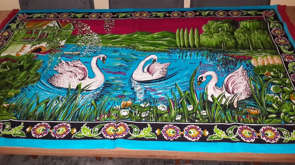 145x90cm Ördekli manzaralı Kilim Sıfır - 8