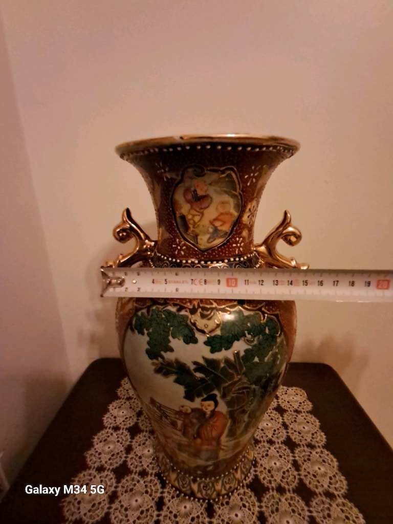 Çini el boyaması vazo - 9