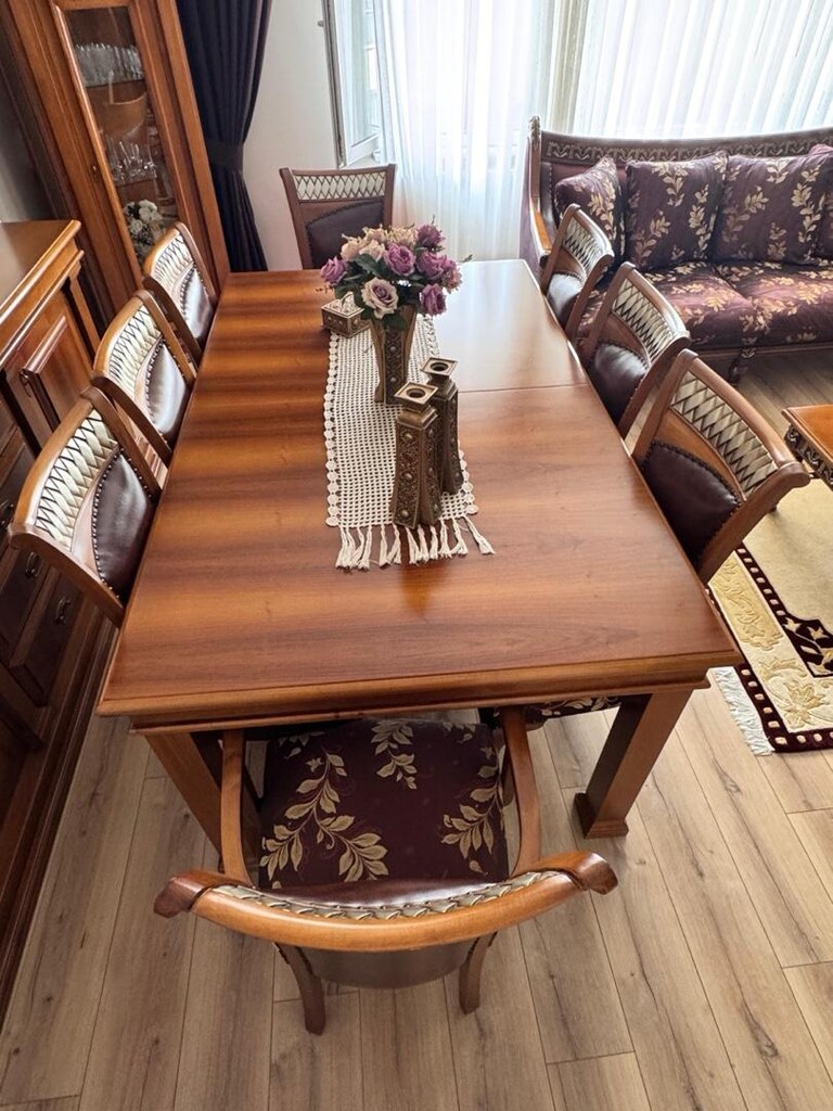 KLASİK EL YAPIMI SALON VE YEMEK ODASI TAKINMI - 8