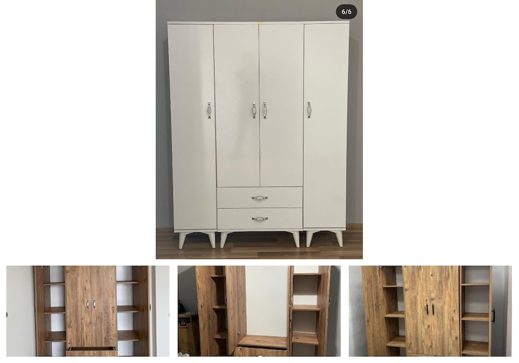 4 kapaklı elbise dolabı vxuwxxrncc - 4