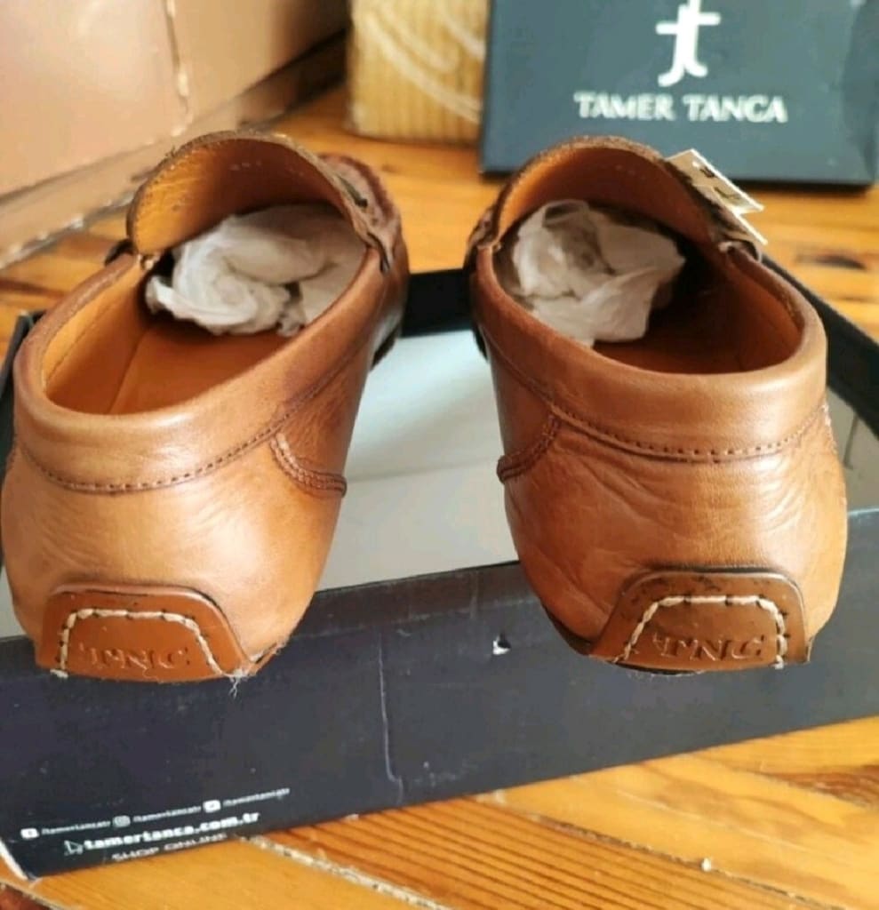 TAMER TANCA ERKEK DERİ LOAFER AYAKKABI ORJİNAL 44 TABA - 4