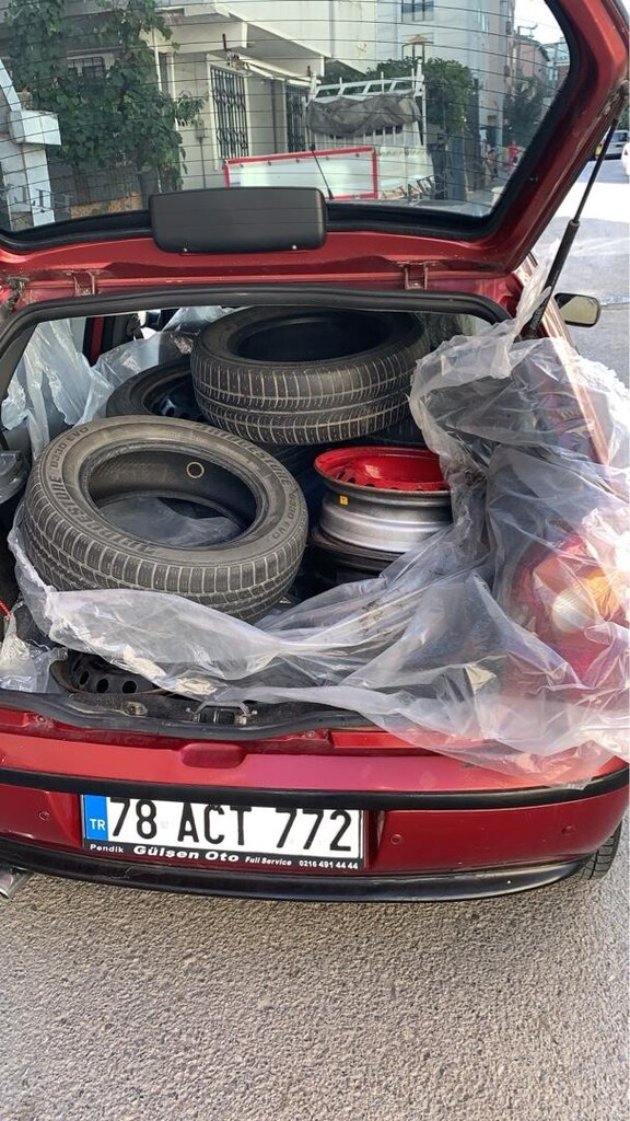 13 14 15 inç teneke jant lastik takımm - 3