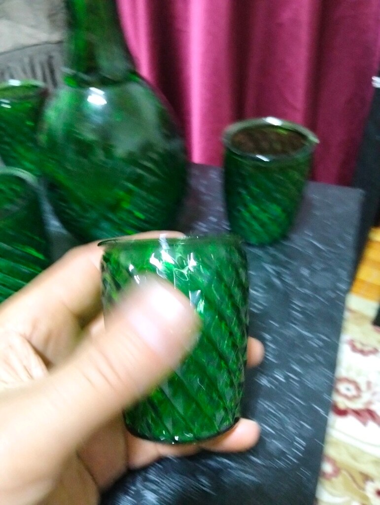kesme cam su takımı 5 bardağı ve sürahi artık kırık yok - 3