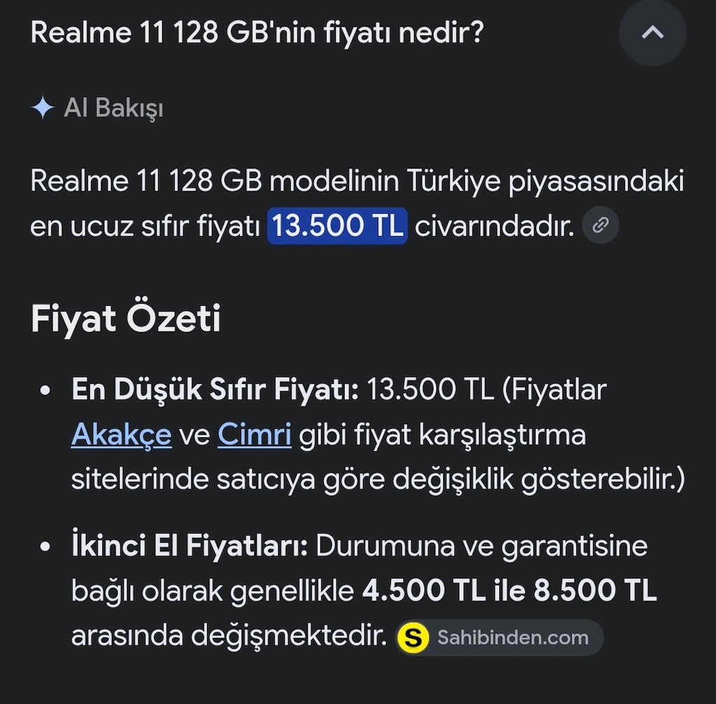 Realme 11 Sıfırdan farksız 8+8 ram 128 hafıza. PAZARLIKSIZ TEK FIYAT. - 3