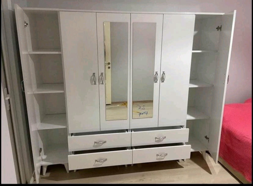 **DAHA UCUZU YOK** ÜCRETSİZ KURULUM KAPIDA ÖDEME GARDROP ELBİSE DOLABI - 2