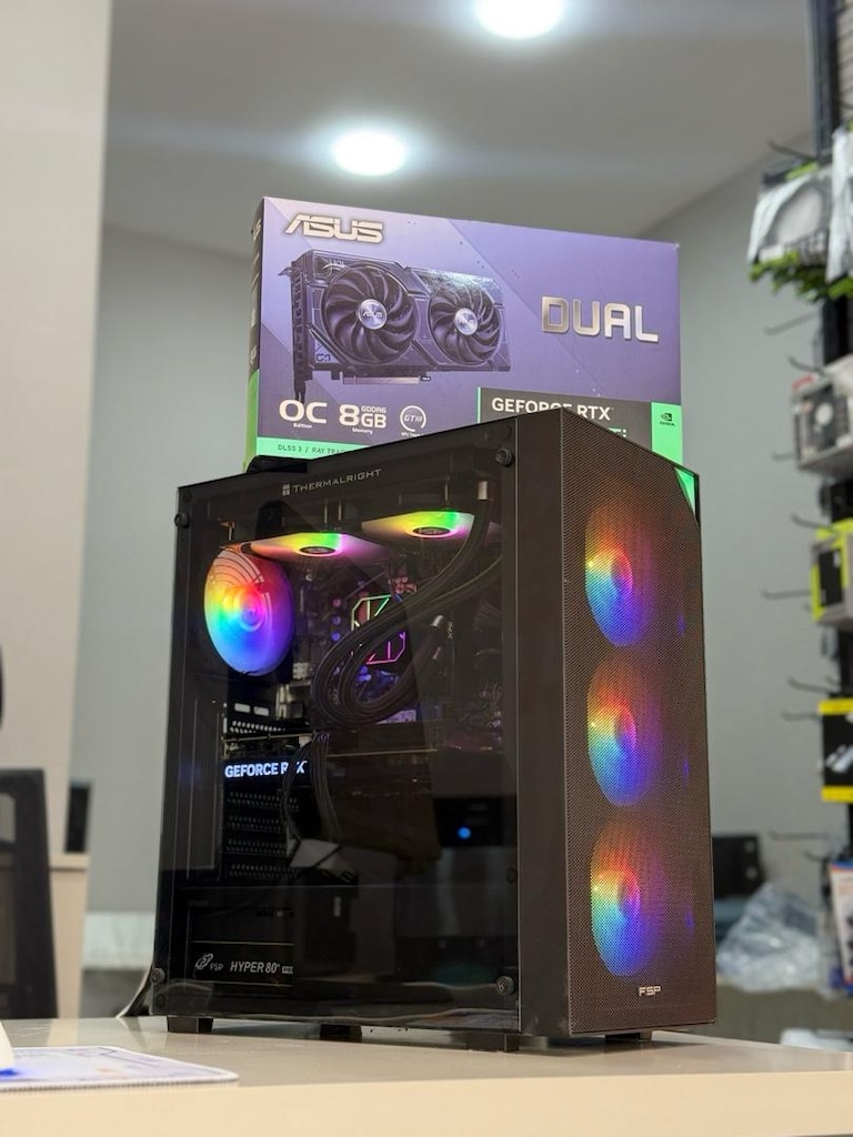 TERTEMİZ GAMİNG MASAÜSTÜ BİLGİSAYAR AMD RYZEN 5 7500F ~ RTX 4060 Tİ - 8